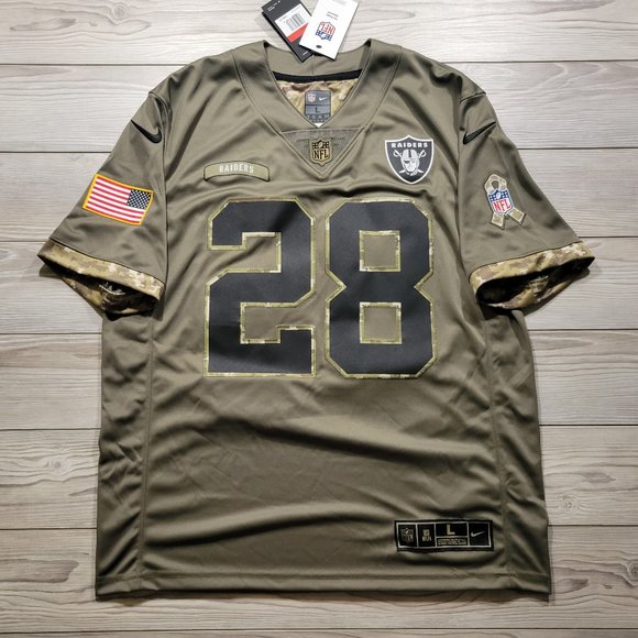 Nike Shirts Nike Josh Jacobs Raiders Salute To Service Jersey Adult